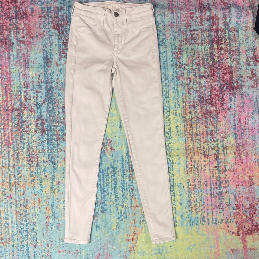 American Eagle Outfitters White Skinny Jeans